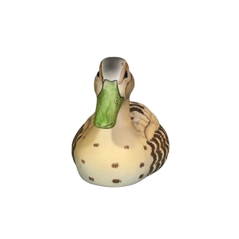 Vintage Royal Crown Mallard Duck Porcelain Decoy Figurine Artist Signed J Byron - Picture 2 of 6